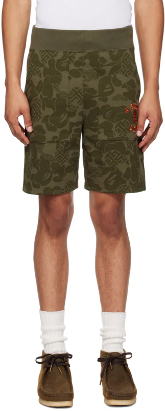 Шорти BAPE Black Asia Camo Shorts