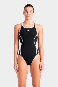 Купальник закритий для жінок Arena PRO_FILE SWIMSUIT SOLID чорний, білий Жін 36