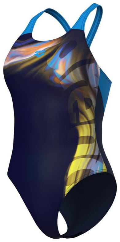 Купальник закритий для жінок Arena DREAMHLINE SWIMSUIT V BACK темно-синій Жін 36