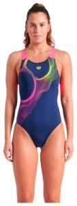 Купальник для жінок Arena RIPPLES SWIMSUIT V BACK B синій Жін 36