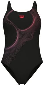 Купальник закритий для жінок Arena RIPPLES SWIMSUIT U BACK B чорний Жін 38