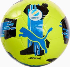 М'яч футбольний Puma Orbita UPL (MS) жовтий, синій Уні 5