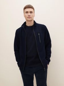 Вітровка structured jacket 1030556XX1010668 Tom Tailor S Темно-синій