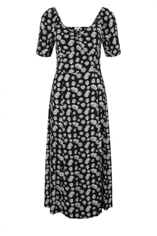 Сукня fitted allover printed dress 1031324-29563 Tom Tailor M Чорний
