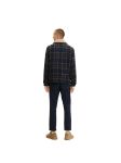 Куртка check shirt jacket 1033512-30545 Tom Tailor M Темно-синій