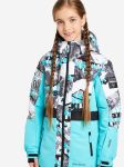 Куртка гірськолижна для дівчаток 117892GSD-A2 Glissade 146-152 (152) Бірюзовий