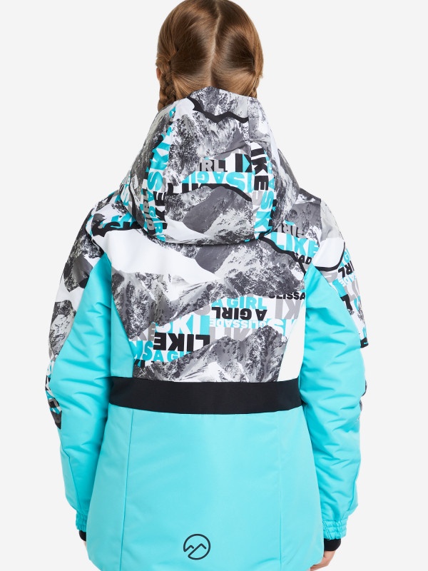 Куртка гірськолижна для дівчаток 117892GSD-A2 Glissade 146-152 (152) Бірюзовий