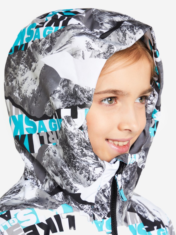 Куртка гірськолижна для дівчаток 117892GSD-A2 Glissade 146-152 (152) Бірюзовий