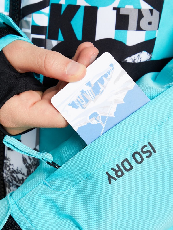 Куртка гірськолижна для дівчаток 117892GSD-A2 Glissade 146-152 (152) Бірюзовий