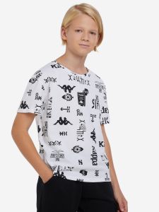 Футболка для хлопчиків 127356KAP-W1 Kappa 134-140 (140) Білий