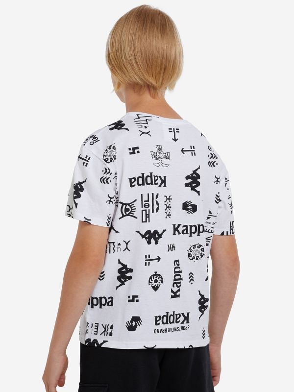 Футболка для хлопчиків 127356KAP-W1 Kappa 134-140 (140) Білий