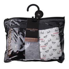 Труси Manoukian SLIPS-X3-FEMME світло-сірий, чорний, білий Жін L