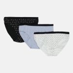 Труси Manoukian SLIPS-X3-FEMME світло-сірий, чорний, білий Жін L