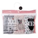 Труси Fashion Lady SLI SLIP F сірий, білий, бежевий Жін L