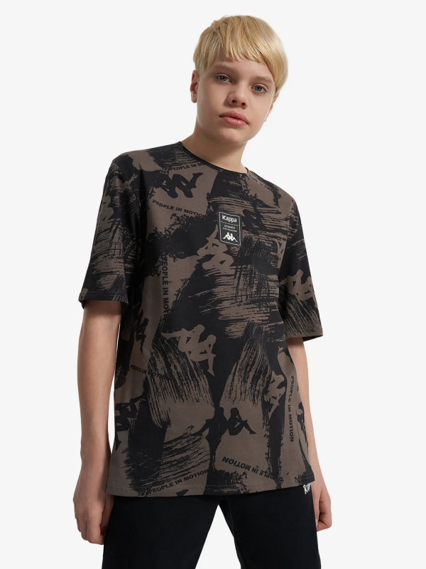 Футболка для хлопчикiв 134229KAP-B1 Kappa 146-152 Чорний