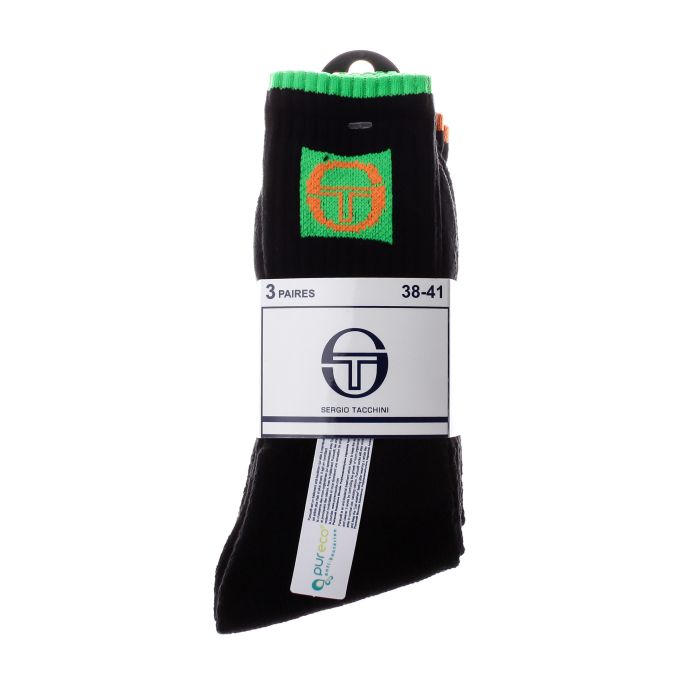 Шкарпетки Sergio Tacchini 3-pack зелений, жовтий, помаранчевий Жін 35-37