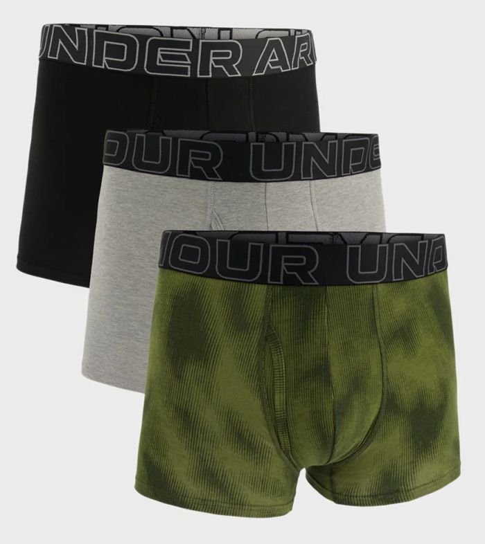 Труси UA M Perf Cotton Nov 3in оливковий Чол MD