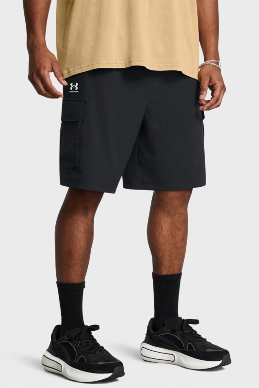 Шорти UA Vibe Woven Cargo Short 1386560-001 Under Armour L Чорний