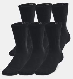 Шкарпетки UA Essential 6pk Crew чорний Уні