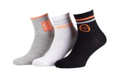 Шкарпетки Sergio Tacchini 3-pack чорний, помаранчевий, білий Жін 36-39