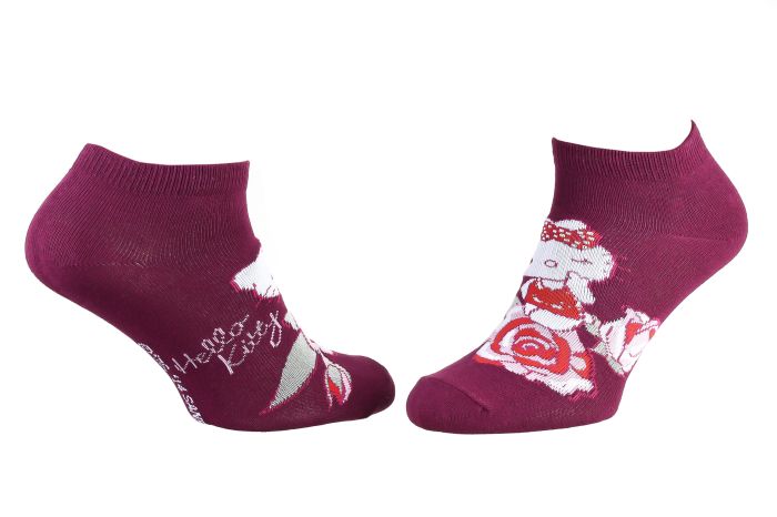 Шкарпетки HELLO KITTY HK + ROSE бордовий Діт 35 - 41
