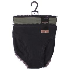 Труси Manoukian SLIPS X2 FEMME чорний, хакі Жін L