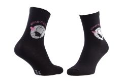 Шкарпетки Disney Winnie L Ourson Winnie The Pooh + Heart 1-pack чорний, сірий Діт 36-41