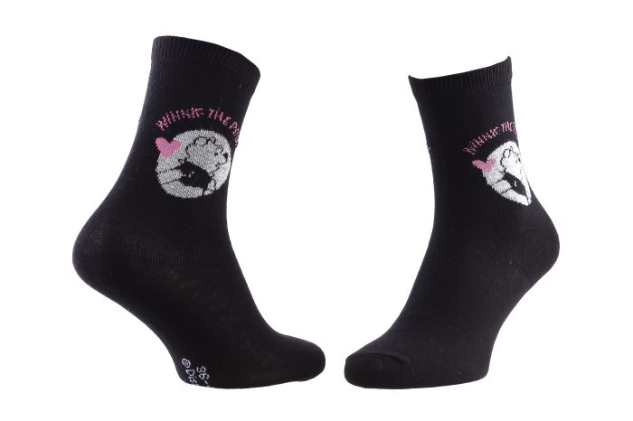 Шкарпетки Disney Winnie L Ourson Winnie The Pooh + Heart 1-pack чорний, сірий Діт 36-41