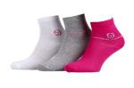 Шкарпетки Sergio Tacchini 3-pack білий, рожевий, сірий Жін 36-41