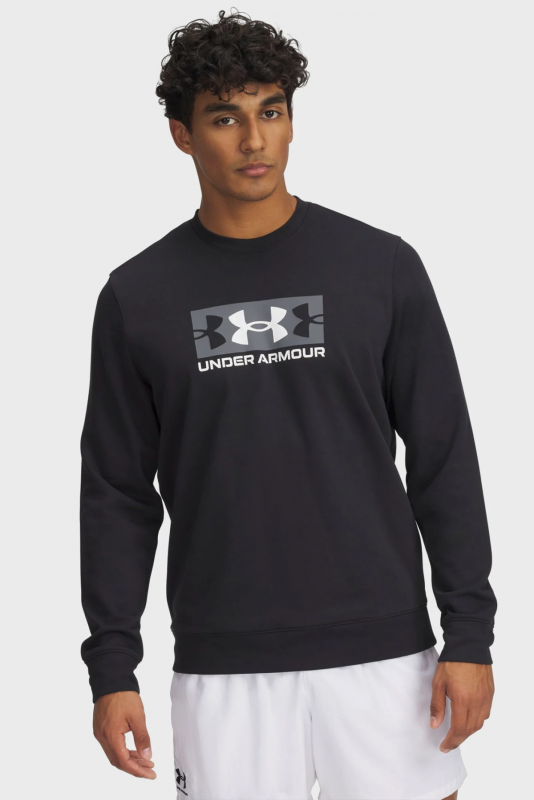 Світшот UA Rival Terry Logo Crew 1390140-001 Under Armour L Чорний