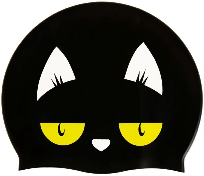 Шапочка для плавання Aqua Speed KIDDIE 60649 чорний, принт Діт OSFM