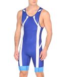 Тріко борцівське Asics Wrestling Singlet синій,білий,блакитний Чол XS