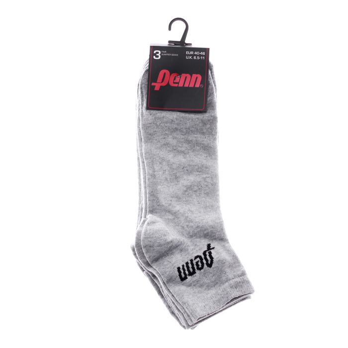 Шкарпетки Penn QUARTER SOCKS 3 PAIR сірий Уні 40-46