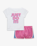 Футболка NIKE SWOOSH TEMPO TEE & SHORT SET PLAYFUL PINK