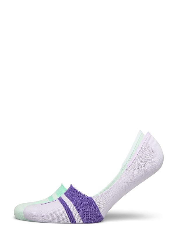 Шкарпетки Puma HERITAGE FOOTIE 2P UNISEX фіолетовий, м'ятний Уні 35-38