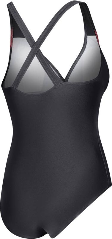 Купальник закритий для жінок Aqua Speed GRETA 5534 темно-сірий, рожевий Жін 36