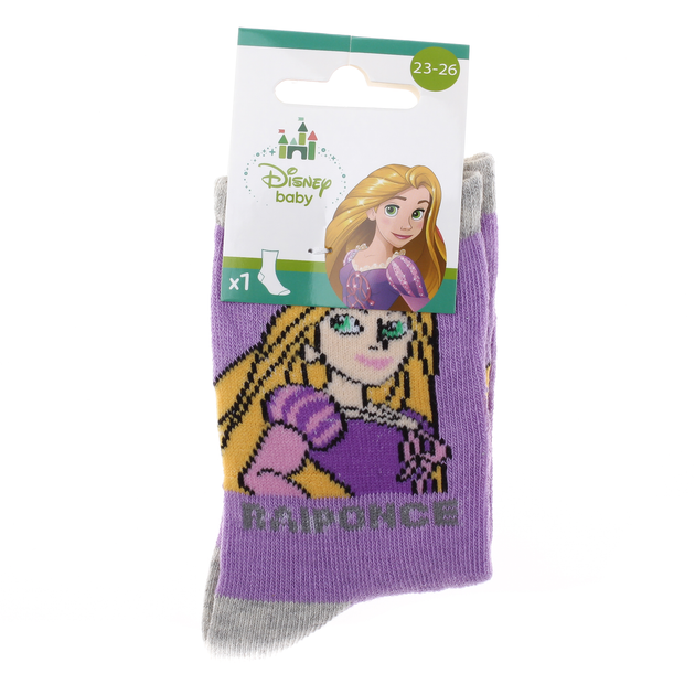 Шкарпетки PRINCESS RAIPONCE світло-сірий, блідо-рожевий Діт 19-22