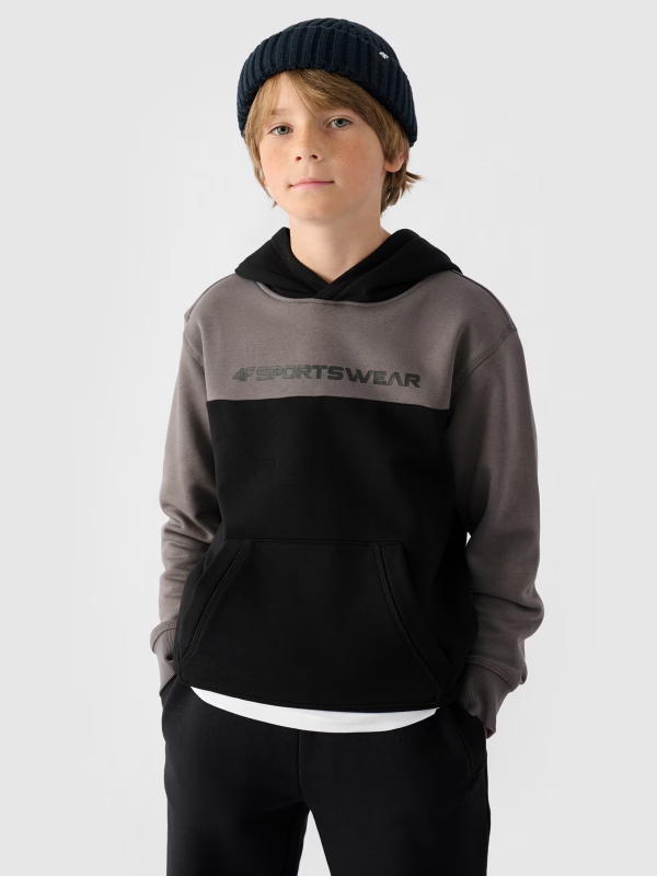 Джемпер флісовий дитячій SWEATSHIRT M1222 4FJWAW24TSWSM1222-20S 4F 128 Чорний