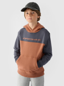 Джемпер флісовий дитячій SWEATSHIRT M1222 4FJWAW24TSWSM1222-65S 4F 122 Помаранчевий