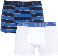 Труси-боксери Puma YD BOLD STRIPE BOXER 2P синій, чорний, білий Чол M