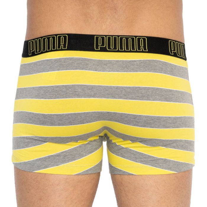 Труси-боксери Puma YD BOLD STRIPE BOXER 2P сірий, жовтий Чол L