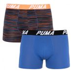 Труси-боксери Puma SPACEDYE STRIPE BOXER 2P синій, червоний Чол L
