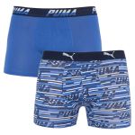 Труси-боксери Puma LOGO AOP BOXER 2P синій, білий Чол L