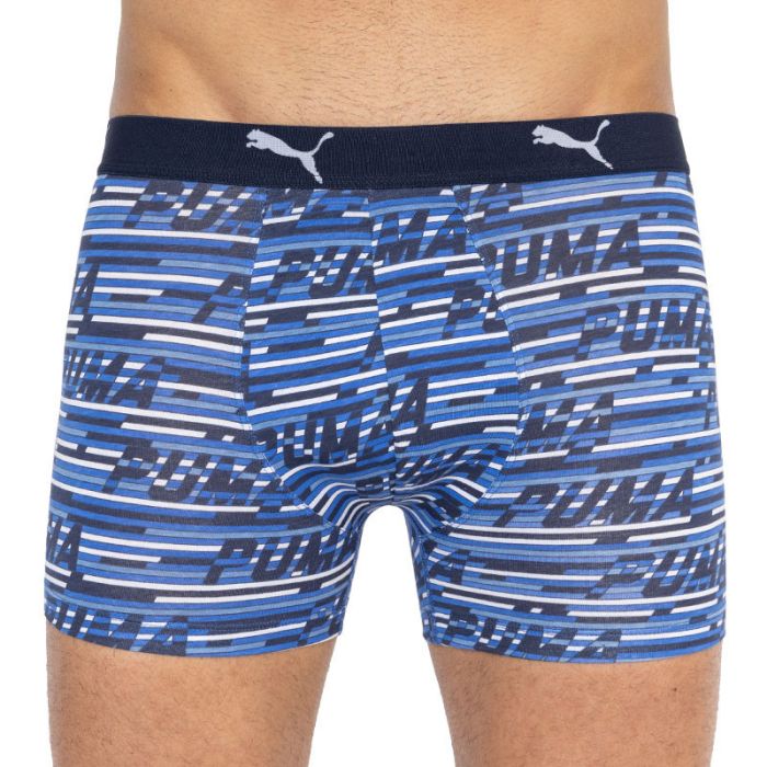Труси-боксери Puma LOGO AOP BOXER 2P синій, білий Чол L