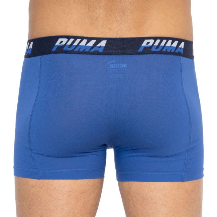 Труси-боксери Puma LOGO AOP BOXER 2P синій, білий Чол L