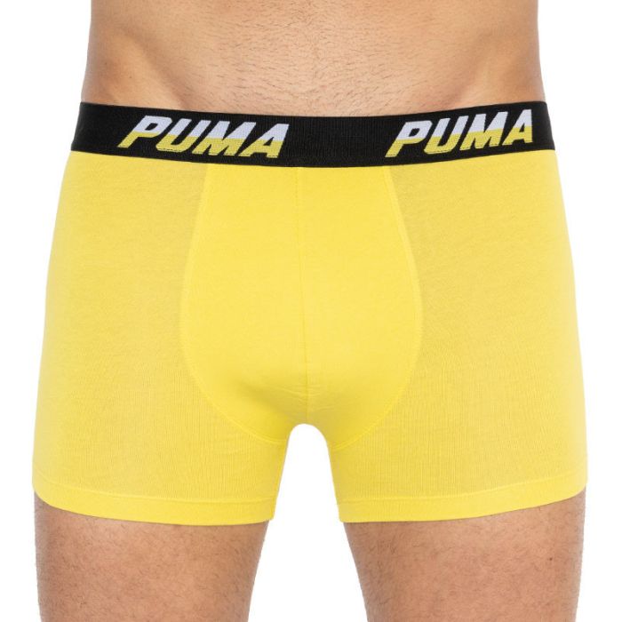 Труси-боксери Puma LOGO AOP BOXER 2P сірий, жовтий Чол L