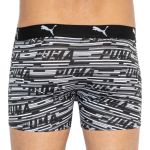 Труси-боксери Puma LOGO AOP BOXER 2P сірий, білий, чорний Чол L