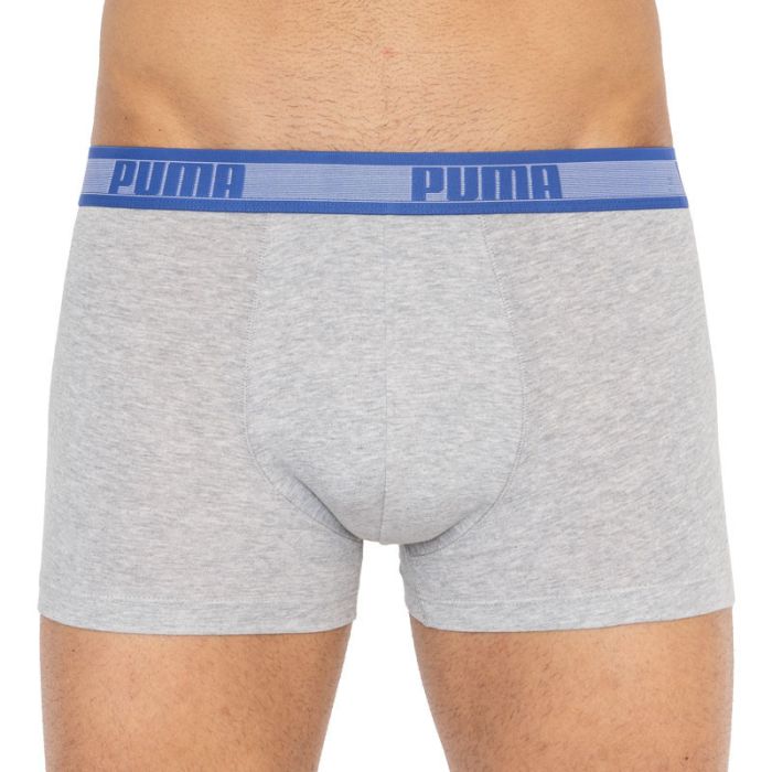 Труси-боксери Puma WORLDHOOD STRIPE TRUNK 2P синій, білий, сірий, чорний Чол L