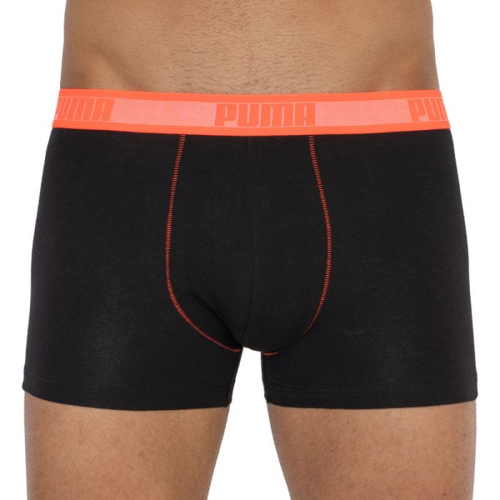 Труси-боксери Puma WORLDHOOD STRIPE TRUNK 2P чорний, червоний, синій Чол M