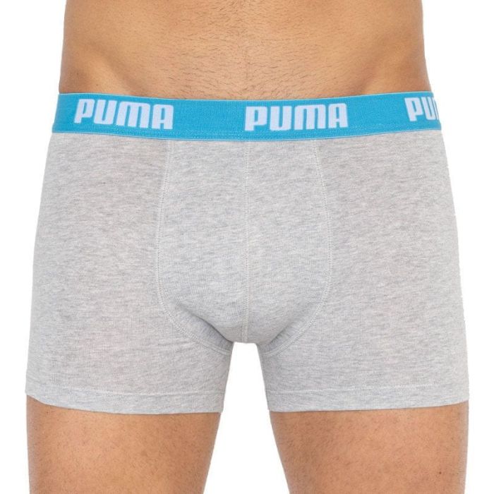 Труси-боксери Puma BASIC BOXER 2P сірий, жовтий Чол XL